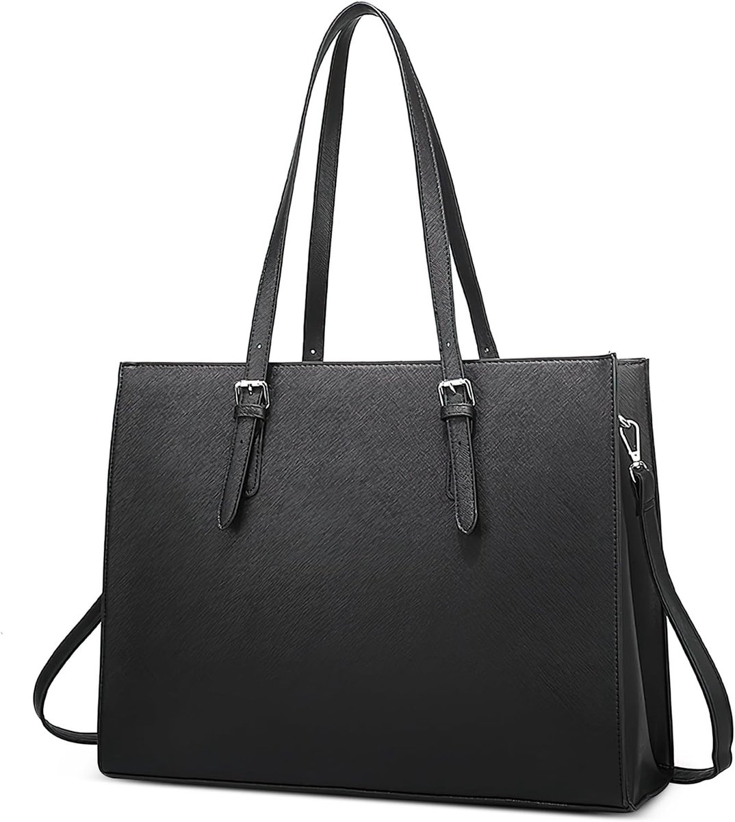 Large Laptop Bags for Women, 15.6 Inches, Classic Handbag, Multiple Compartments, Shoulder Bag for Travel, University - ShopVlot