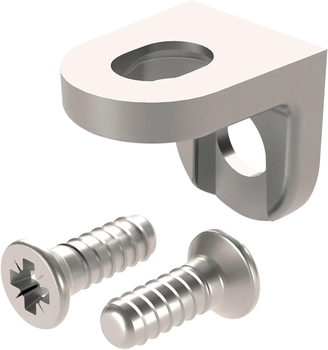 Plankhouder 100 stuks - roestvrijstalen look - trekvaste verbindingen - voor maximale stabiliteit - ShopVlot