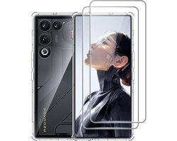 Mobiel hoesje Red Magic 11 Air - transparant TPU silicone - armor bescherming - perfecte pasvorm - ShopVlot
