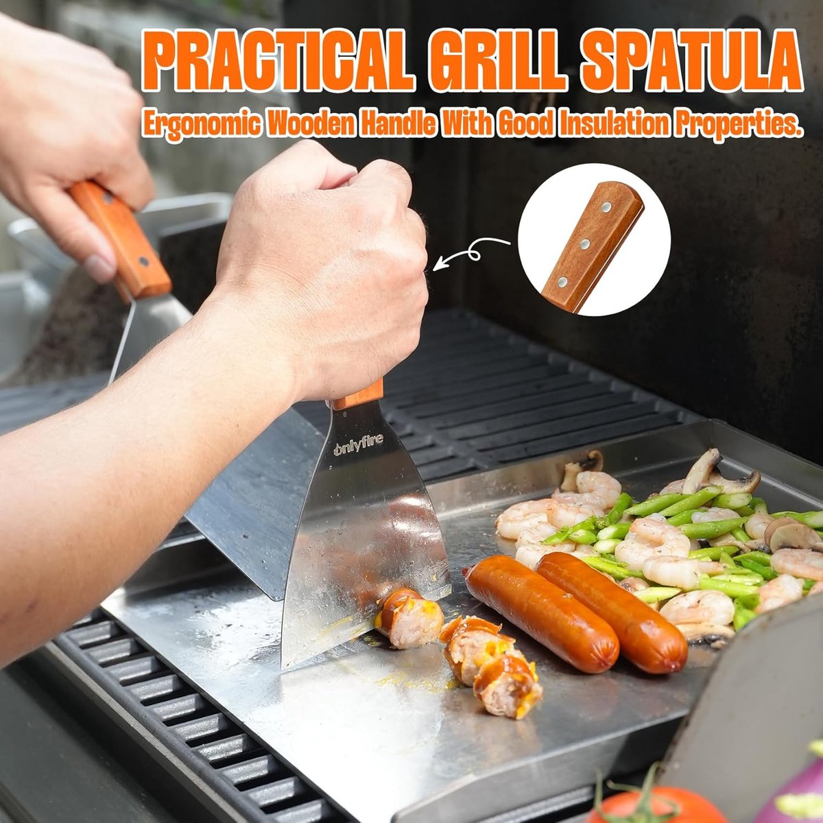 Plancha grillplaat 40x30cm - 4mm dik roestvrij staal - uitstekende warmteverdeling - ideaal voor barbecue - ShopVlot