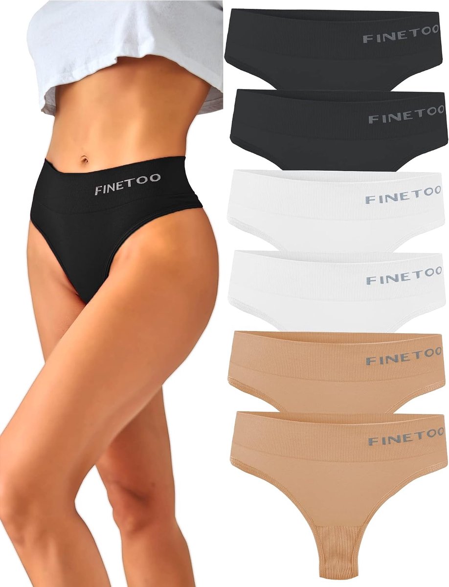 String tangas dames S-XL - hoge taille - ademend - buikcontrole set - ShopVlot