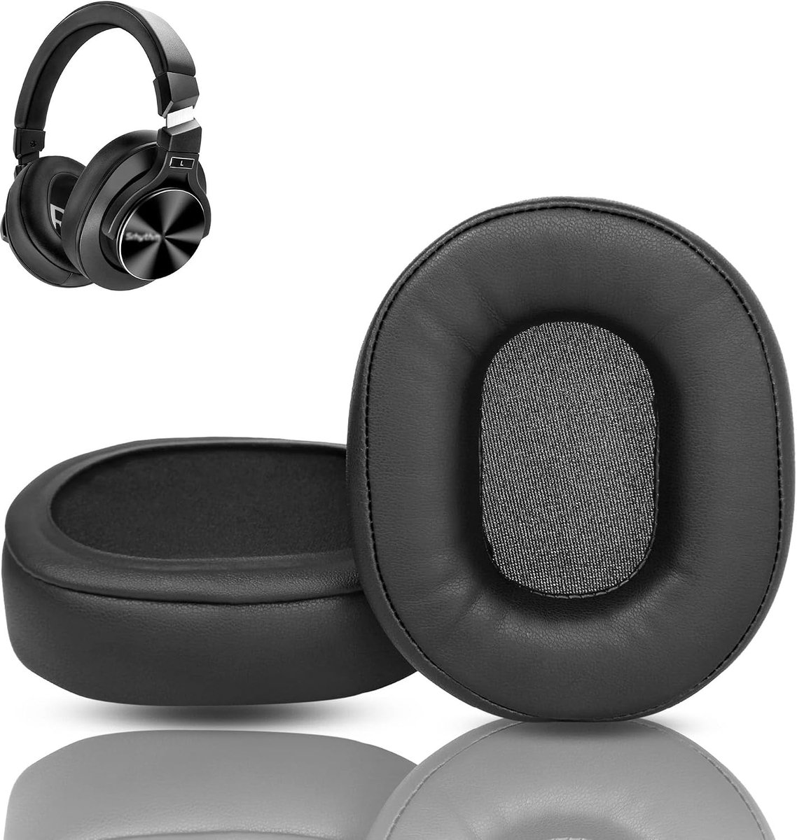 NC75 Pro Ear Pads Replacement Compatible with Srhythm NC75 Pro NC 75 Headphones Ear Pads (Protein Leather/Memory Foam) - ShopVlot