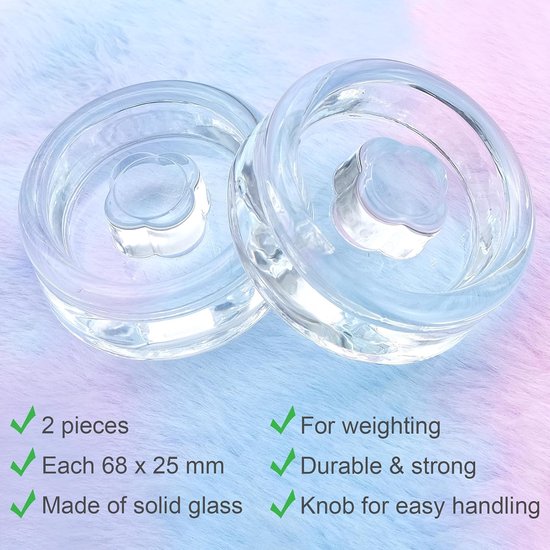 2 pieces fermentation weights Ø 7 cm, glass weights for fermenting and preserving, fermentation weight for - ShopVlot — afbeelding 4