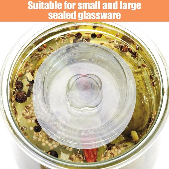 2 pieces fermentation weights Ø 7 cm, glass weights for fermenting and preserving, fermentation weight for - ShopVlot — afbeelding 3