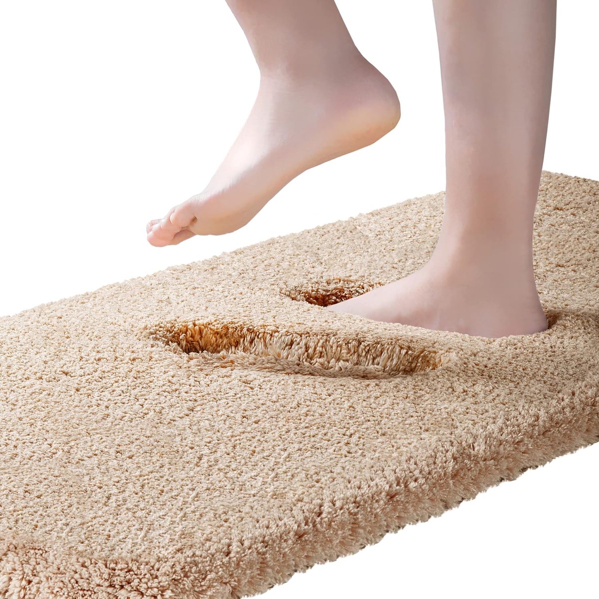 Bath mat 50 x 178 cm, beige - ShopVlot