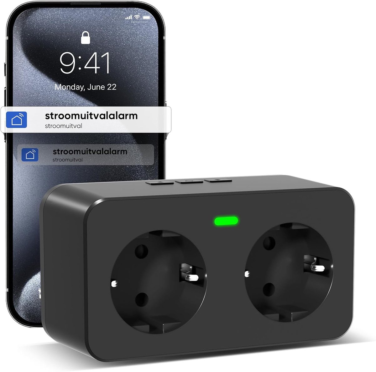 Power failure detector WLAN with Tuya & Smart Life App - Power Failure Alarm, 3 Volume Levels & 3 Melodies, 110dB - ShopVlot