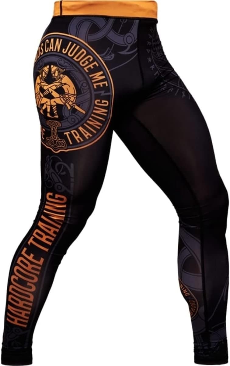 Hardcore Training Compression Pants Men Spats Leggings Base Layer No Gi Tights MMA BJJ Grappling Fitness Workout - ShopVlot