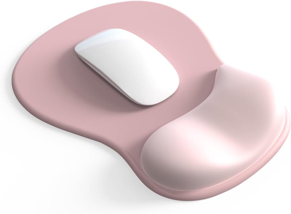 Ergonomische muismat met gelkussen, muismat met handsteun, antislip basis, muismat met polskussen, handsteun voor - ShopVlot