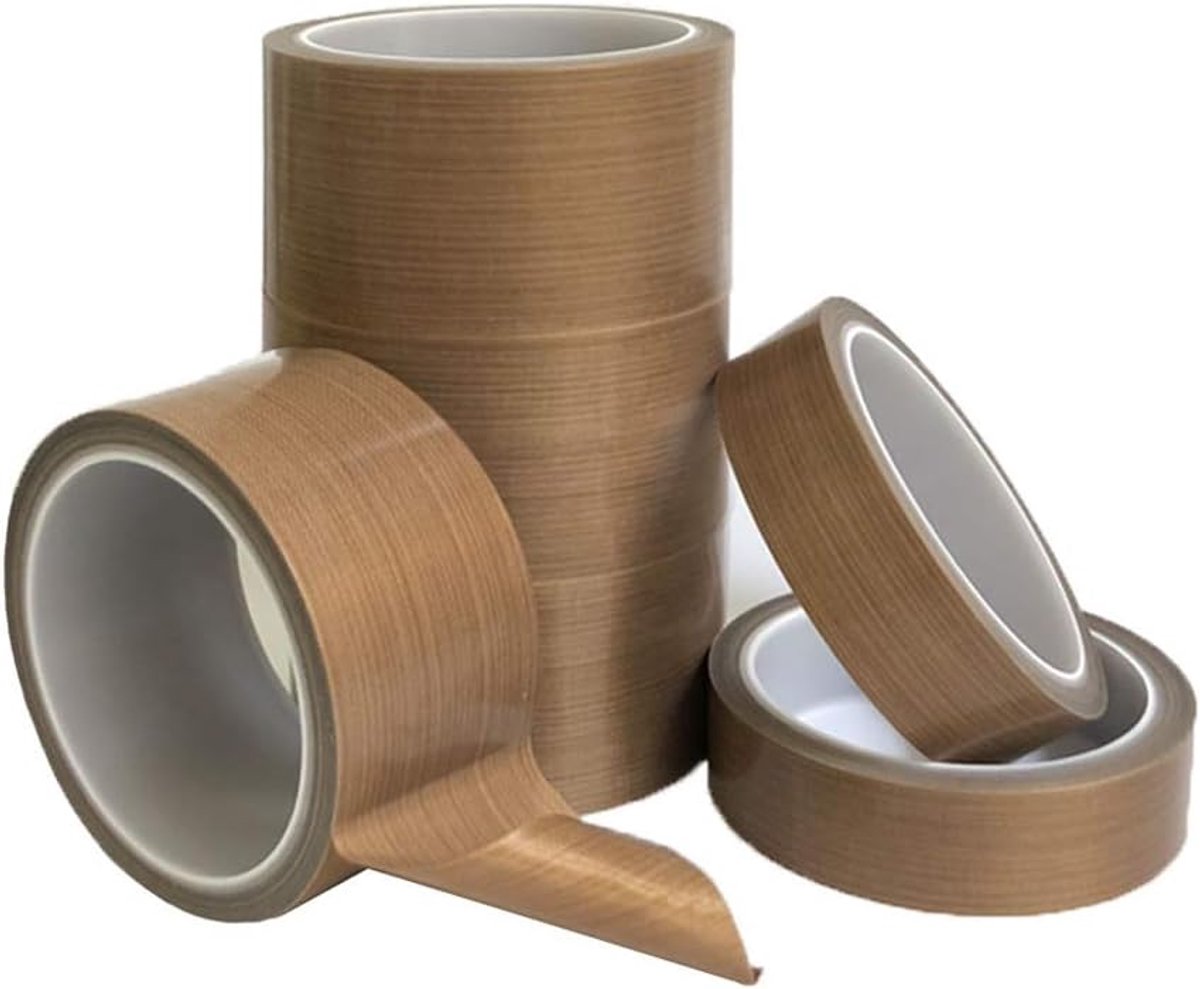 High Temp Tape, 16mm*10m High Temperature Adhesive Tape PTFE Tape Teflon Tape Heat Resistant -70℃-260℃ for Vacuum Hand - ShopVlot
