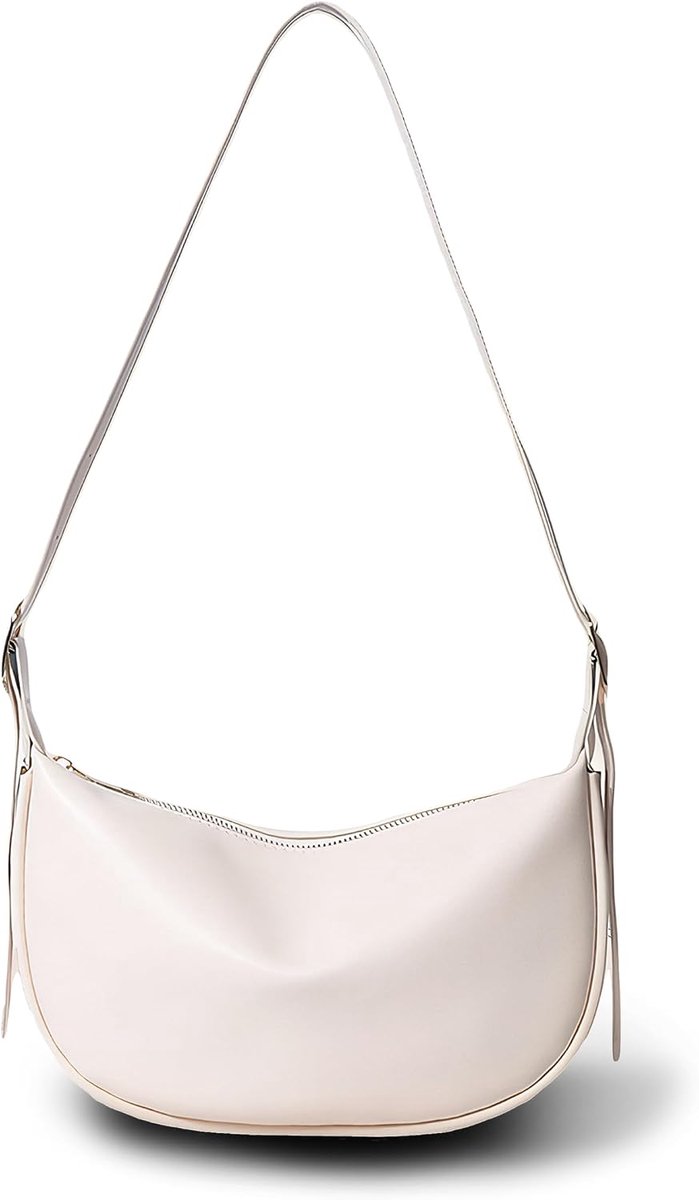 Lin's Liliana Women's PU Leather Shoulder Bag Half Moon Water Resistant Stylish Crossbody Moon Bag with Adjustable - ShopVlot