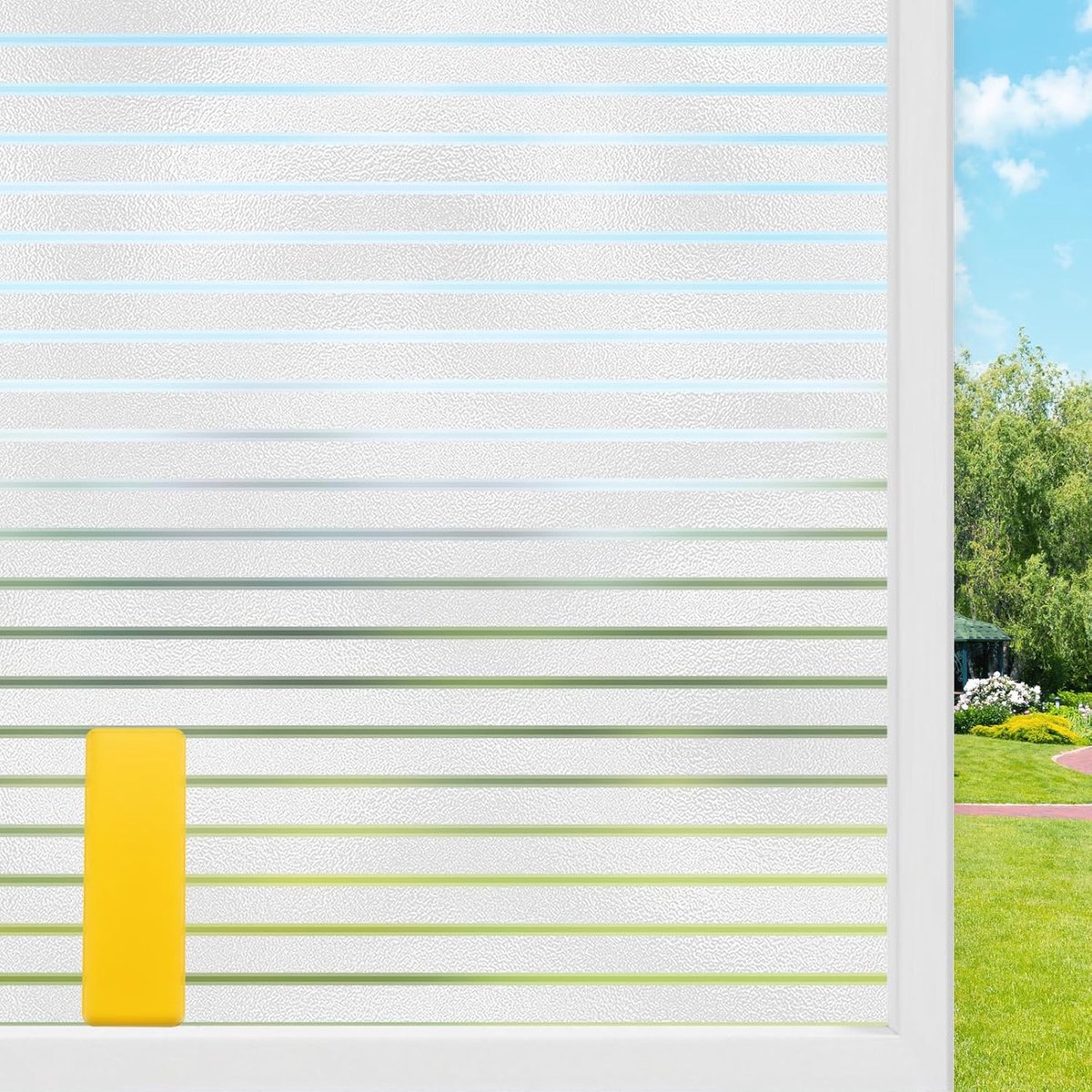 Raamfolie, ondoorzichtige privacyfolie, geschikt voor kantoor en thuis, 90 x 200 cm - ShopVlot