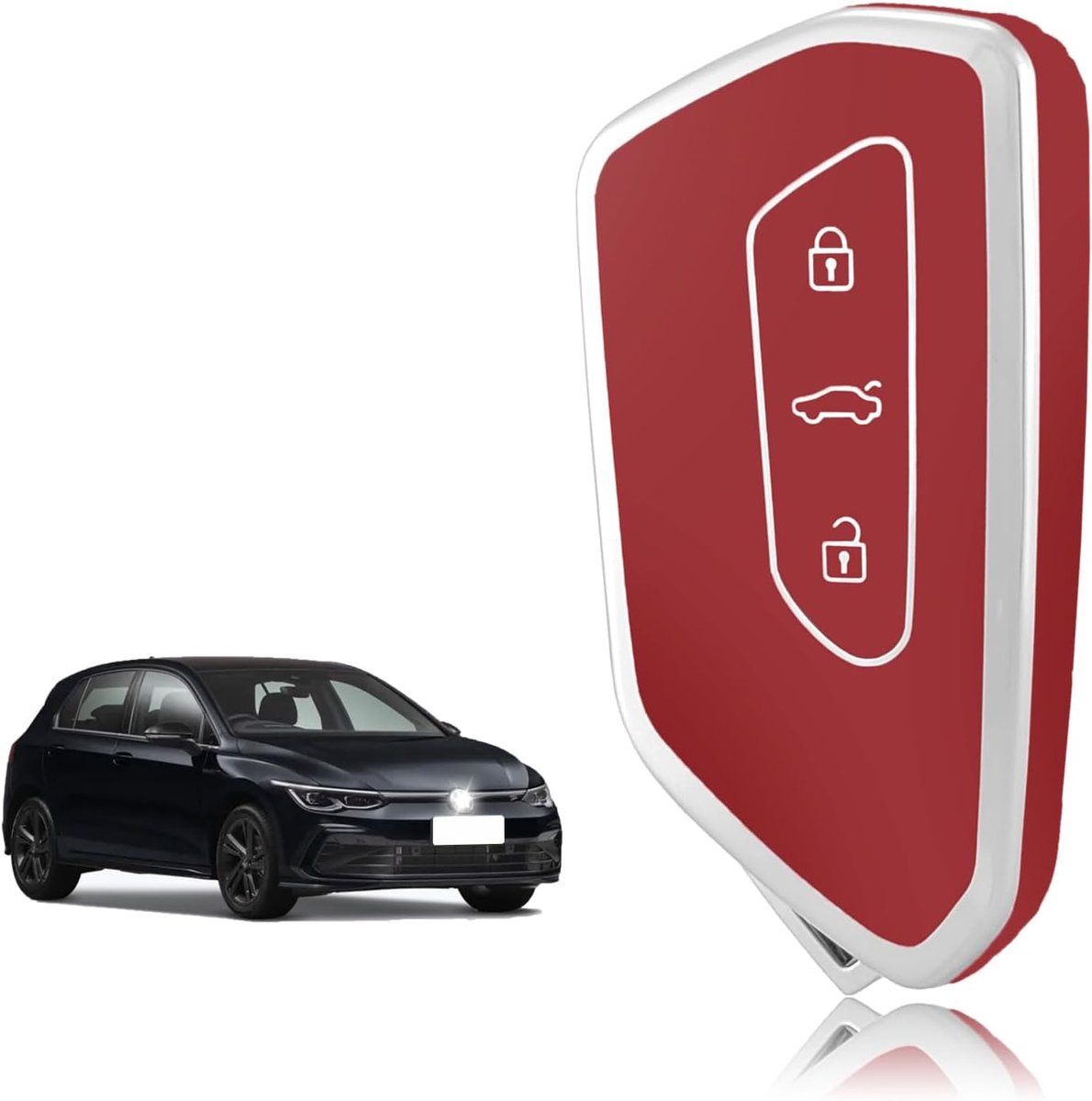 Key Cover TPU, Car Key Cover Suitable for VW Volkswagen Golf 8 MK8 Cupra Born Formentor Seat Leon MK4 Ateca Tarraco - ShopVlot