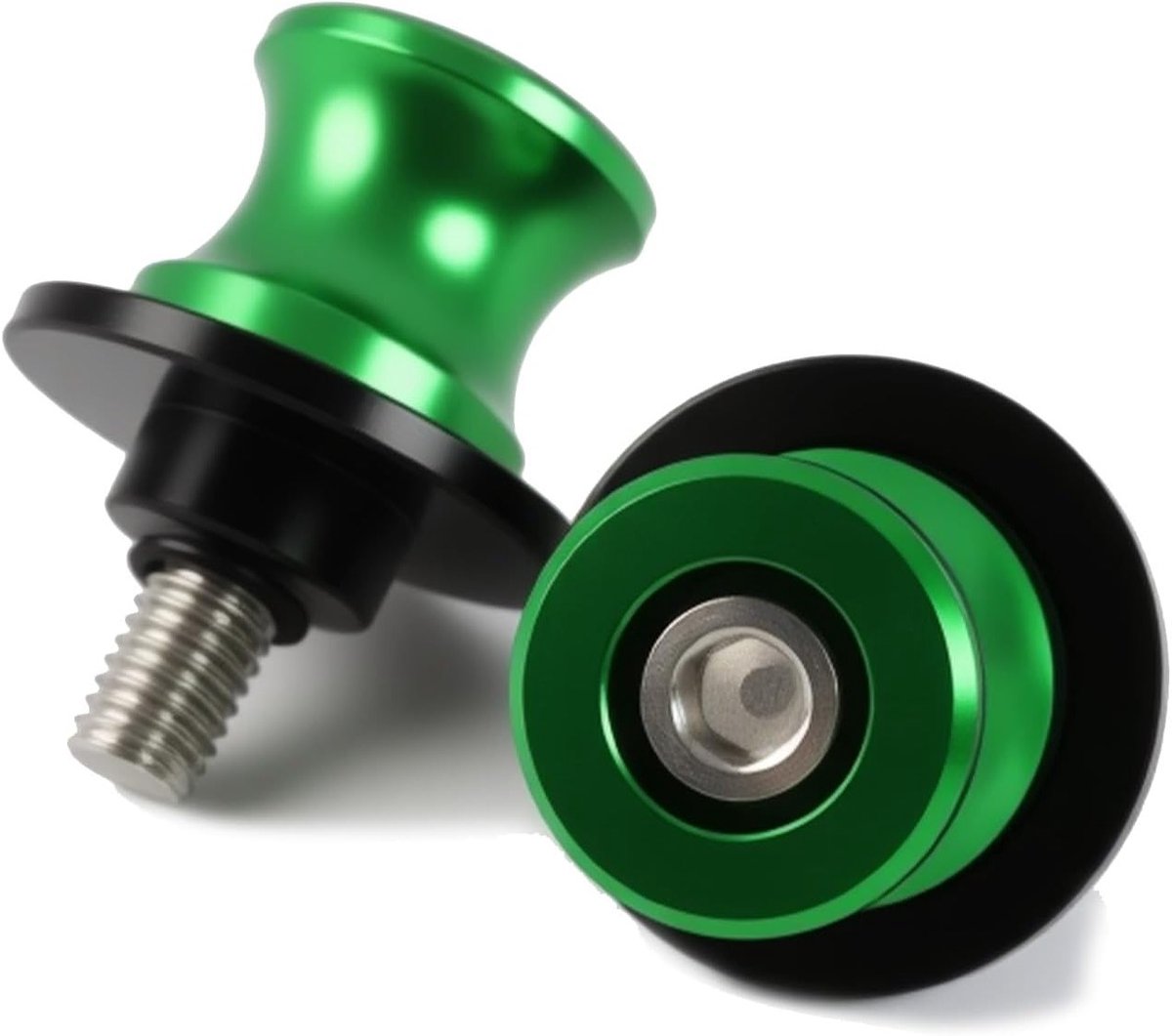 Set van 2 universele motorfiets krukken van aluminiumlegering T6-6061 voor 8 mm motoren, ideale ondersteuning voor parkeren en onderhoud