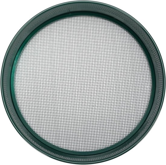 Tuinzeef Bodemzeef - Grondzeef Compostzeef - Planten Potgrond Zeven - Verwisselbare Maaswijdten - 30.5 cm Diameter - Donkergroen — afbeelding 5