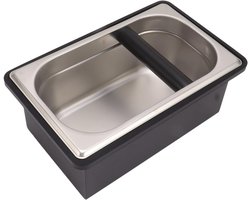 Koffieklopdoos - Koffiedikcontainer - Espresso Afval Verwerken - Spatbestendig Ontwerp - Grote Capaciteit - Zwart