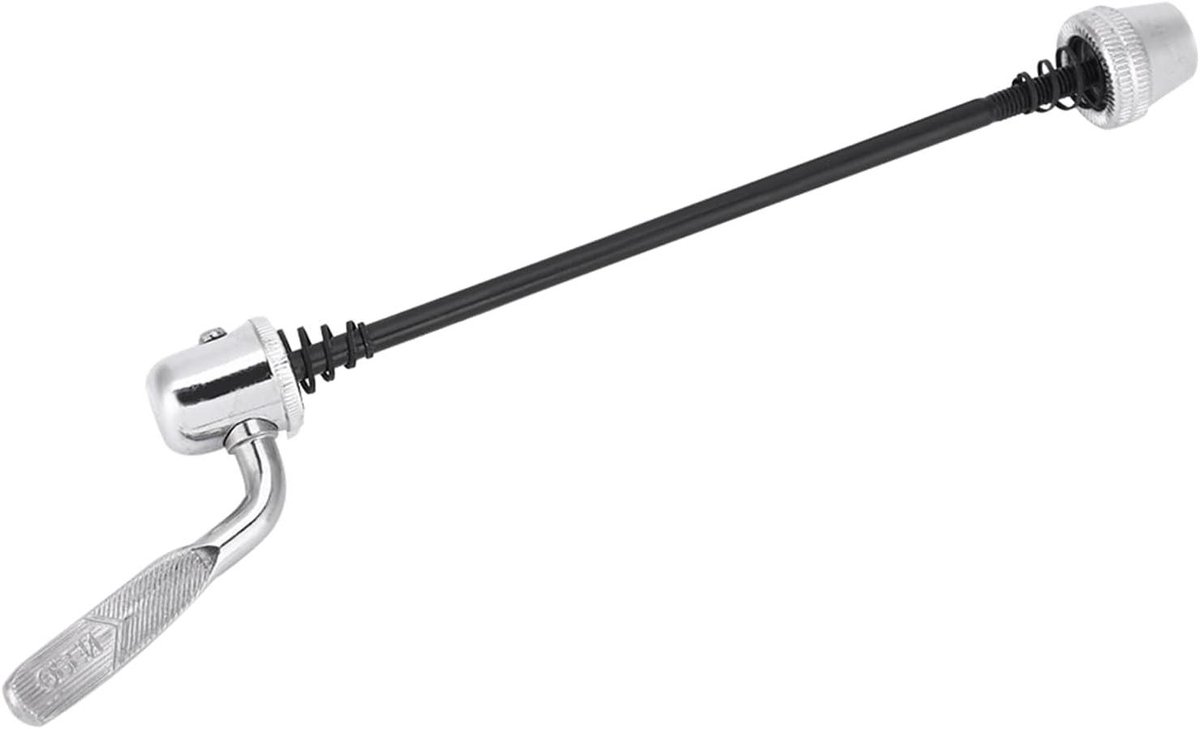 Fietsspies Snelontgrendeling - Reserveas Trainer - Indoor Fietsen - Verstelbaar Staal - 190 mm - Zilver