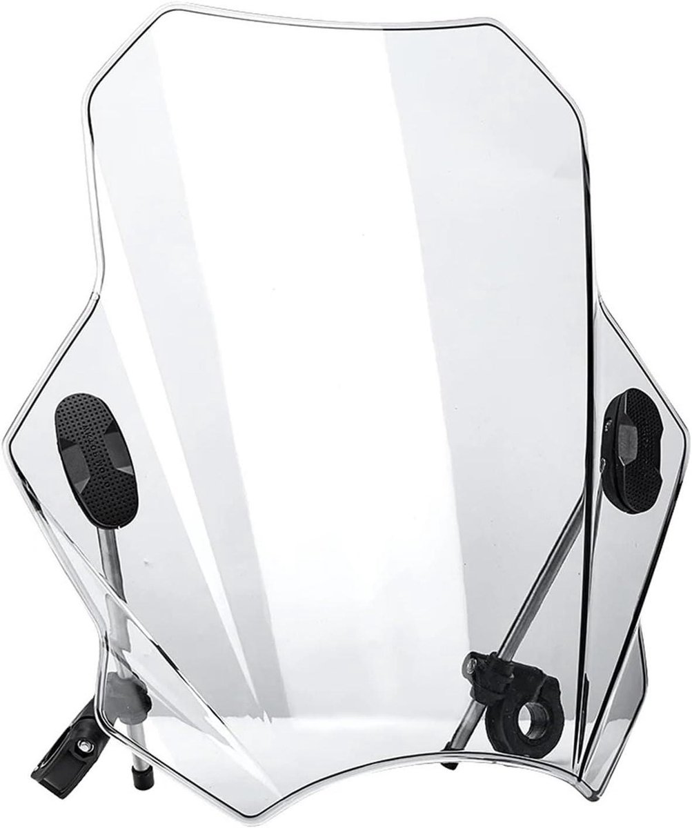 Motorfiets Voorruit - Windscherm Deflector - Comfortabel Rijden - Universele Pasvorm - 800 gram - Transparant