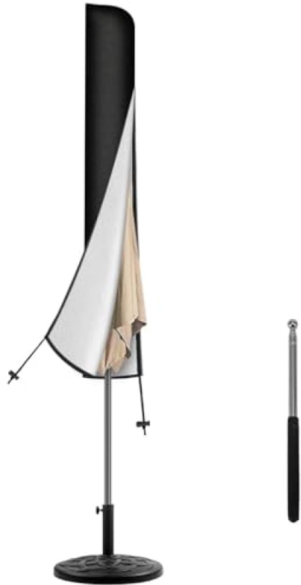 Parasolhoes Waterdicht – 175 x 30,5/36,5 cm – Beschermhoes voor Parasol – UV-bestendig & Winddicht