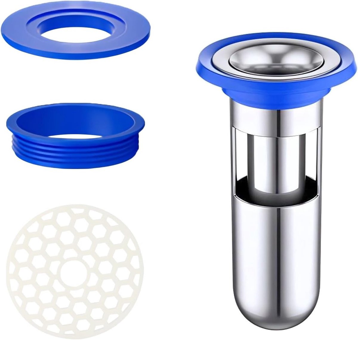 1 Stuk Vloerdraint Deodorant Cover, Afvoer Controleklep en Vloerdop voor Badkamer en Keuken, 53 x 95 x 32mm, Waterdicht en Geurvrij