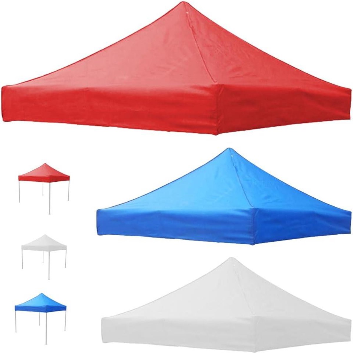 Partytent Dak - Tentoverkapping Luifel - Buitenfeesten Beschermen - UV- en Waterbestendig - 3 x 3 m - Rood