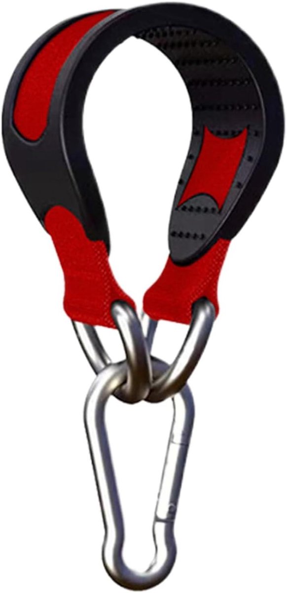 Bokszak Bevestigingsriem - Ophangriem Zandzak - Fitness Ophangen - Sterk Metaal Frame - 25x25 cm - Rood