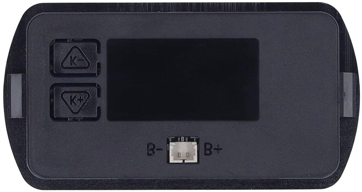 Batterij Capaciteitsindicator - Accu Meter - Accu Status Controleren - Waterdicht Ontwerp - 8-63V - Zwart