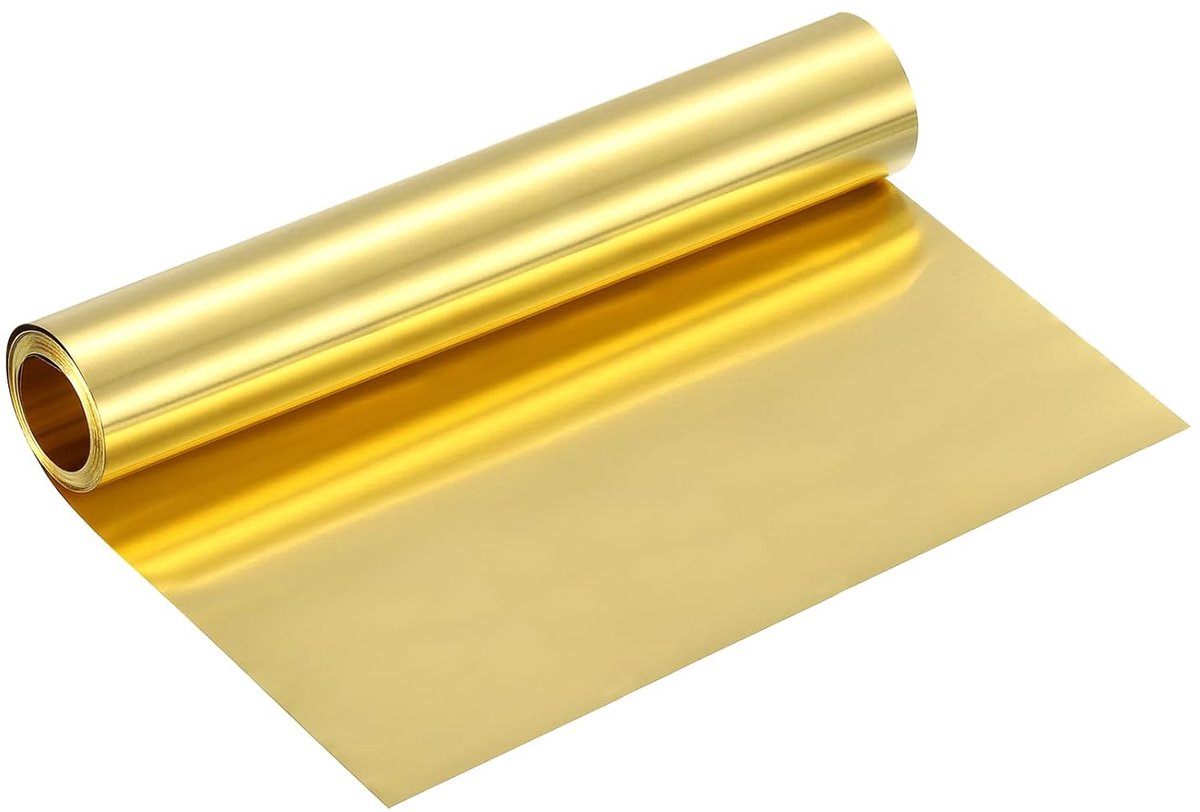 Messing Plaatrol - Metaalplaat - Hobby en Ambacht - Hoge Corrosiebestendigheid - 305 x 20 cm - Goud