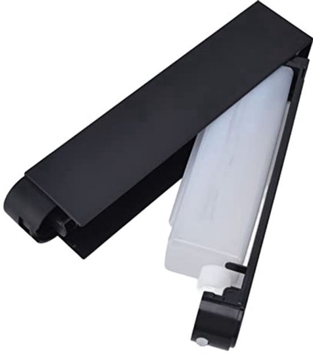 Handzeepdispenser-Model met Pomp-Wandmontage-2 Compartimenten-420 Ml-Zwart
