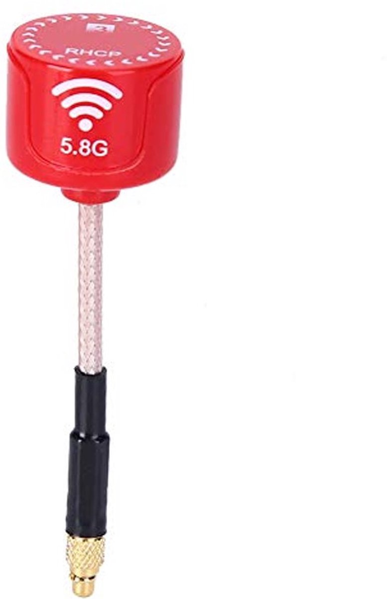5.8Ghz 3dBi LHCP High Gain Antenne voor FPV Racing Drone RC Onderdelen Accessoire Rood (MMCX Recht)