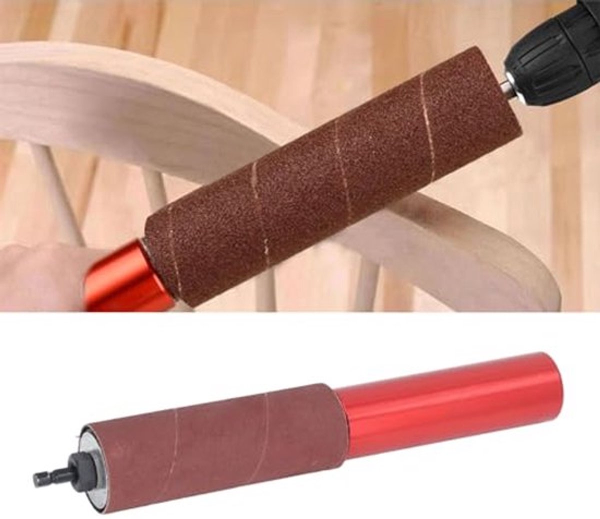 11-delige Spindle Sander Adapter Set 1,5 Inch Mandrel Aluminium Boor Schuurmandrel Set voor Polijsten van Bochten, Oppervlakken Herstellen en Gladmaken van Binnenholtes