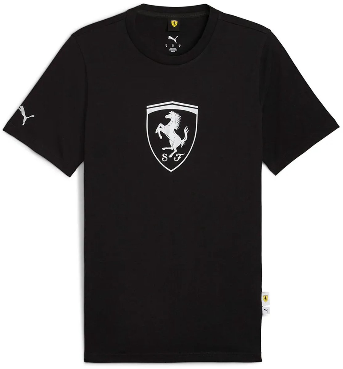 Puma Ferrari Sportswear Tonal Shield T-shirt Met Korte Mouwen 2XL Man Zwart