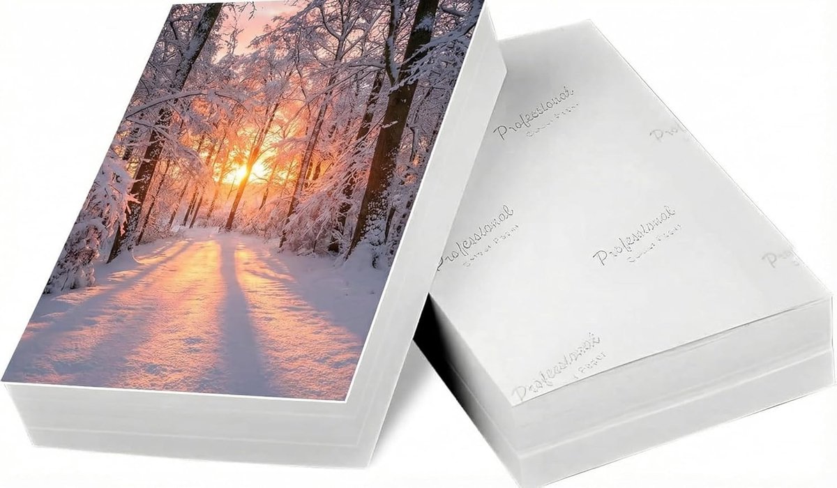 SnelShoppen - 200 Vellen Fotopapier 10x15 cm, 230 g/m² Inkjet Hoogglanzend, Sneldrogend en Waterbestendig, Perfect voor Foto's, Afdrukken en Creatieve