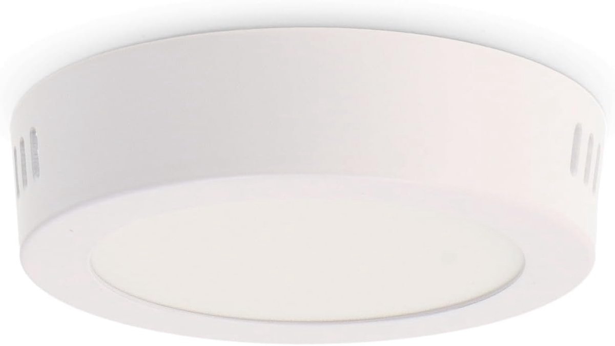SnelShoppen - Slim Series Opbouwpaneel 6W 600lm Warm Licht (3000K) - Moderne Plafondlamp voor Badkamer, Keuken, Slaapkamer - Aluminium, IP20, Eenvoudi