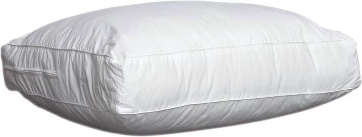 SnelShoppen - Comfortabel Katoenen Ticking Box Model Kussen - Anti-nekpijn - 50 x 60 x 10 cm - Verstelbare Dikte - Hypoallergeen - Ideaal voor Rug-, Z