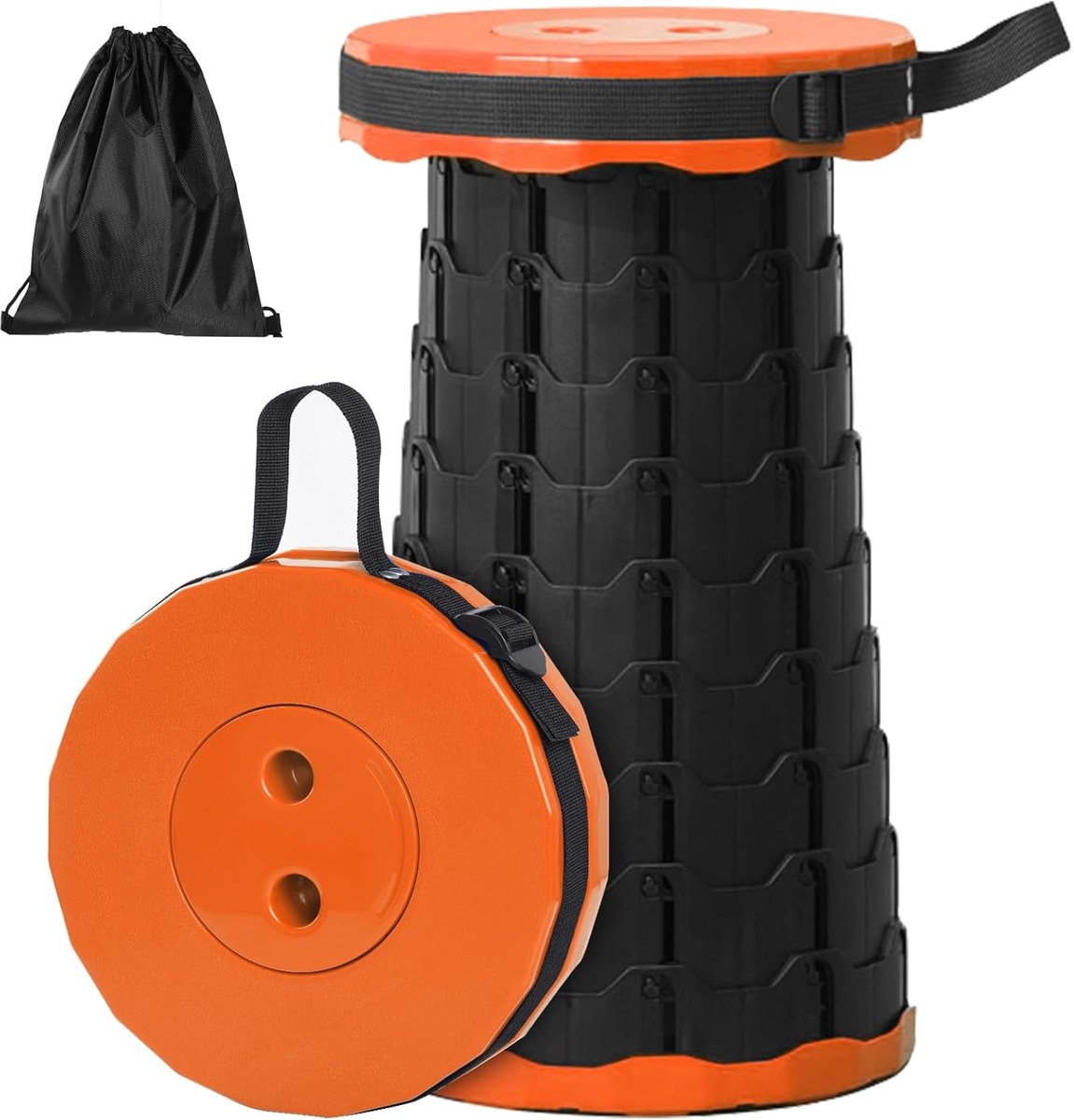 SnelShoppen - Opvouwbare Campingstoel, Telescopische Stoel, Hoogte Verstelbaar, Lichtgewicht Vissersstoel voor Kinderen en Volwassenen, Compact en Dra