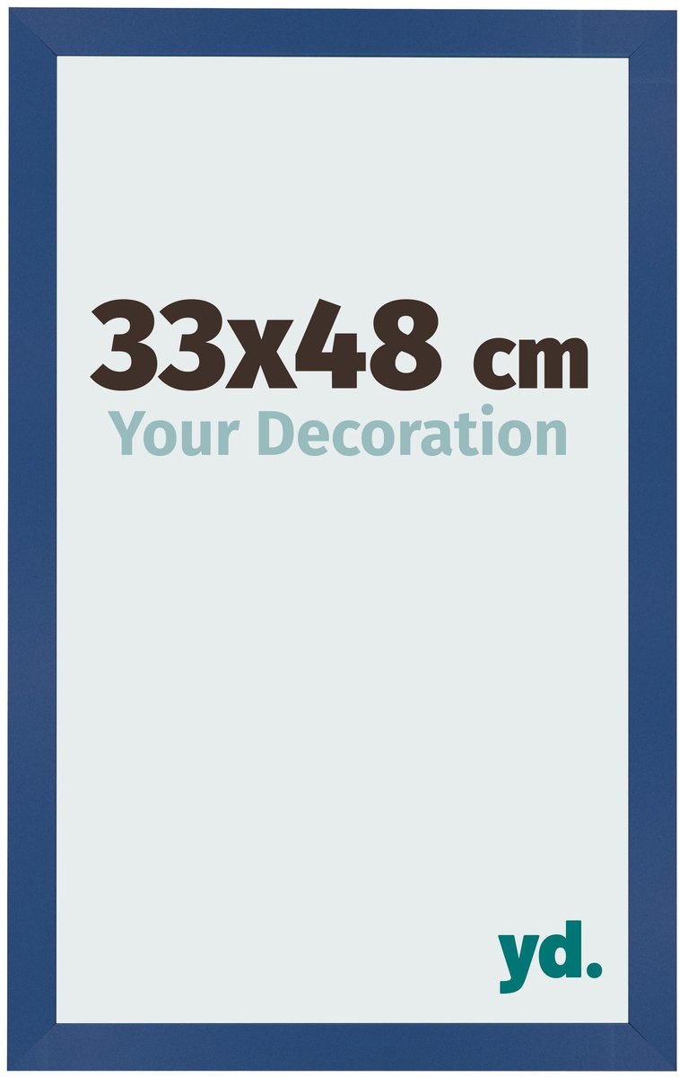 Your Decoration - Fotolijst 33x48 cm - MDF - Donkerblauw - Bologna