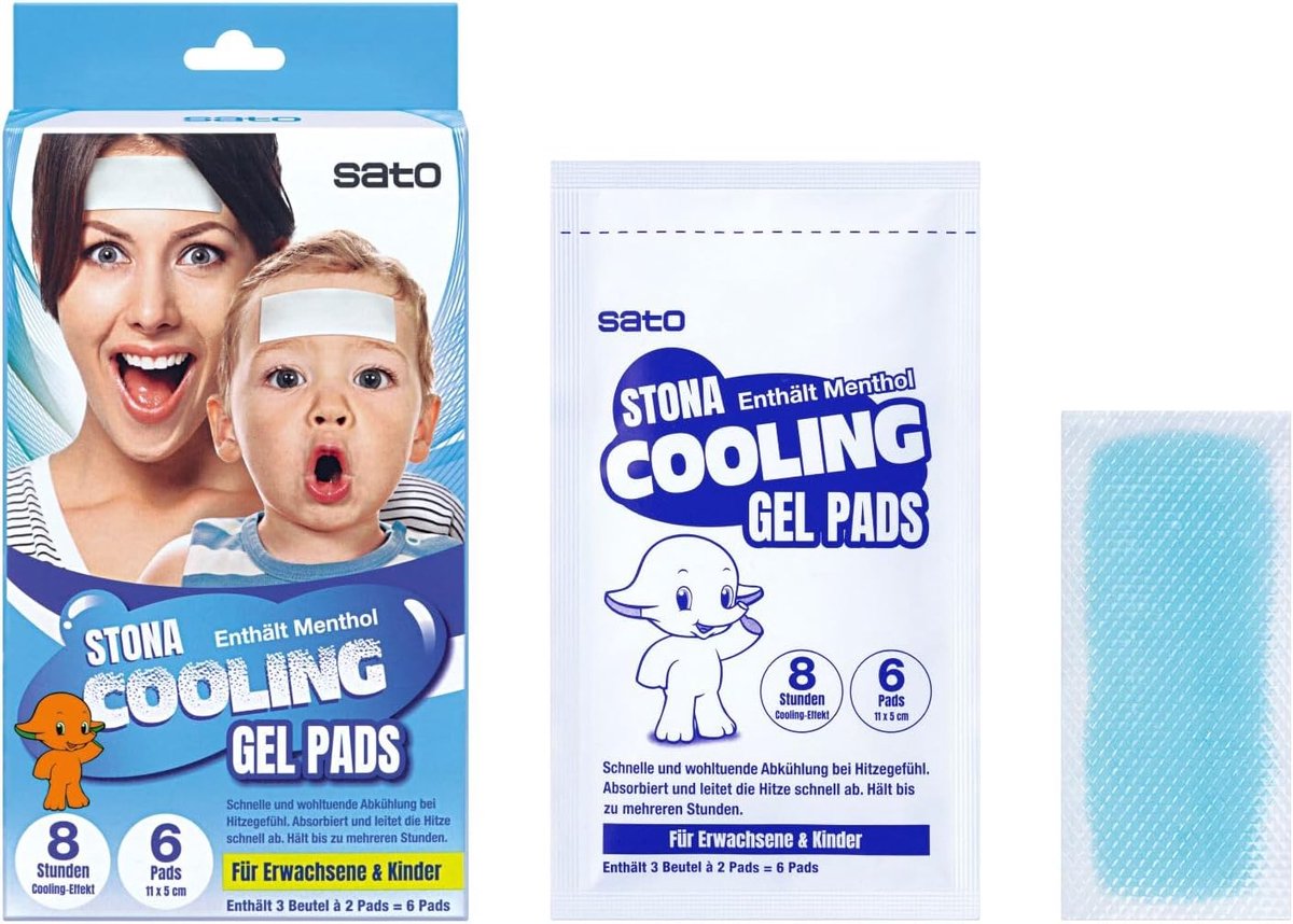 SnelShoppen - Cooling Gel Pads 3-pack - 18 Stuks, Geschikt voor Volwassenen en Kinderen, Ideaal bij Koorts, Hitte, Studie en Sport - Comfortabel en Ve