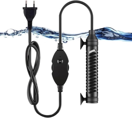 SnelShoppen - Aquariumverwarming 35 W voor 1-20 liter Aquaria, Temperatuurregelaar, Oververhittingsbeveiliging, Kwartsglas, Kleine Verwarmingselemente