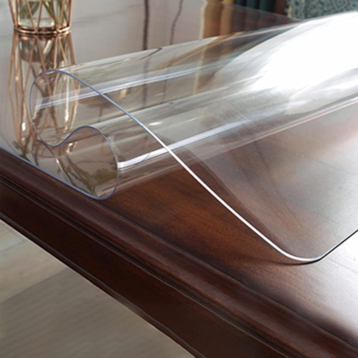 Tafelbeschermer Plastic - Beschermhoes Tafel - Tafel Beschermen - Kristalhelder 2mm - 70x180cm - Transparant