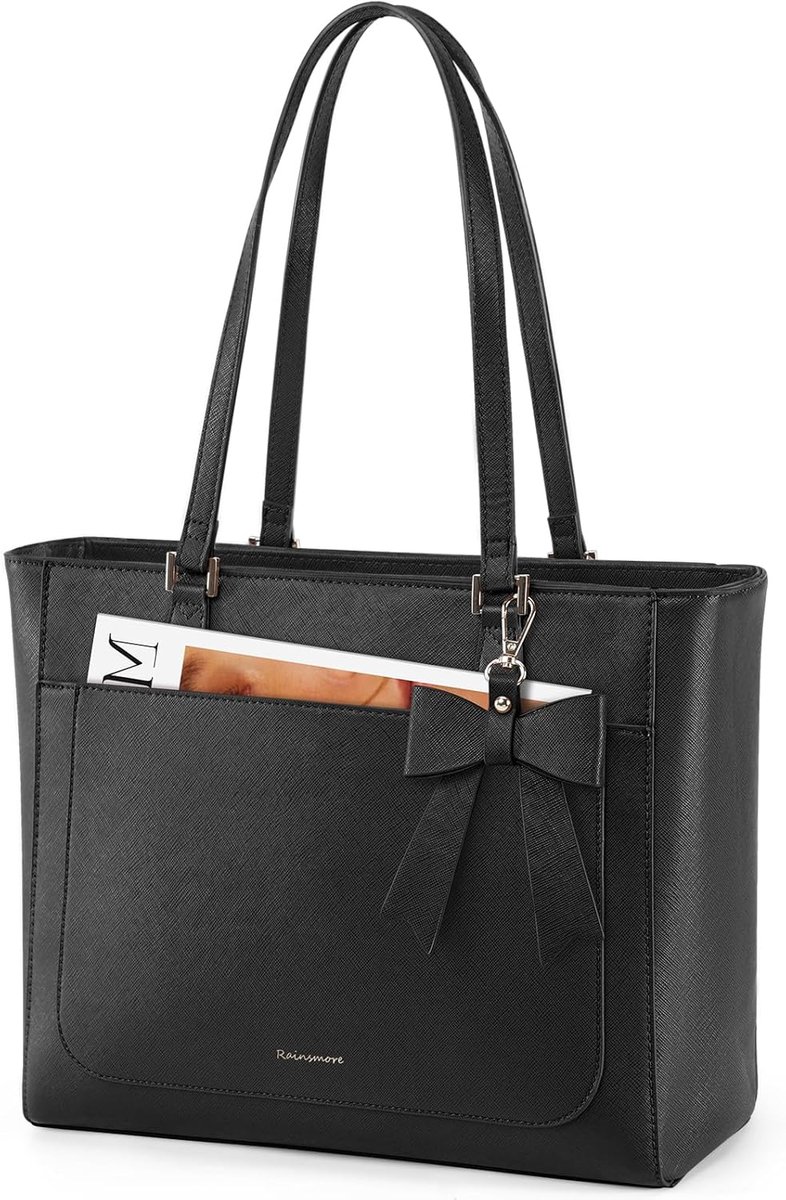 SnelShoppen - Dameshandtas Grote Capaciteit - PU-leer Werktas voor Dames - Universitaire Schoudertas - Handtas voor Winkelen, Reizen, School en Kantoo