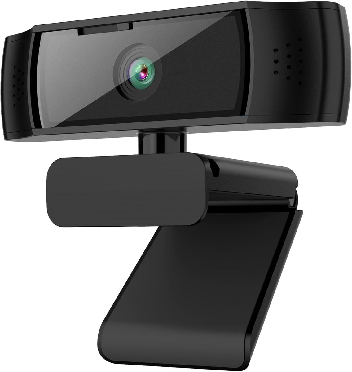 SnelShoppen - 2K Webcam 5 Mpixel 2560x1944/30fps, Full HD, Autofocus, Dual-Microfoon, Omnidirectionele Microfoon, 90° Kijkhoek, USB Webcam voor Videoc