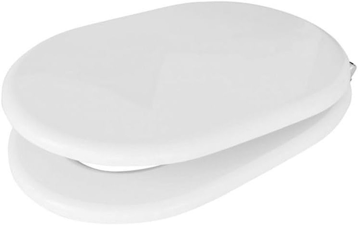 Toiletbril - WC Deksel - Badkamer Vernieuwen - Thermohardend Materiaal - Sandwich Model - Wit