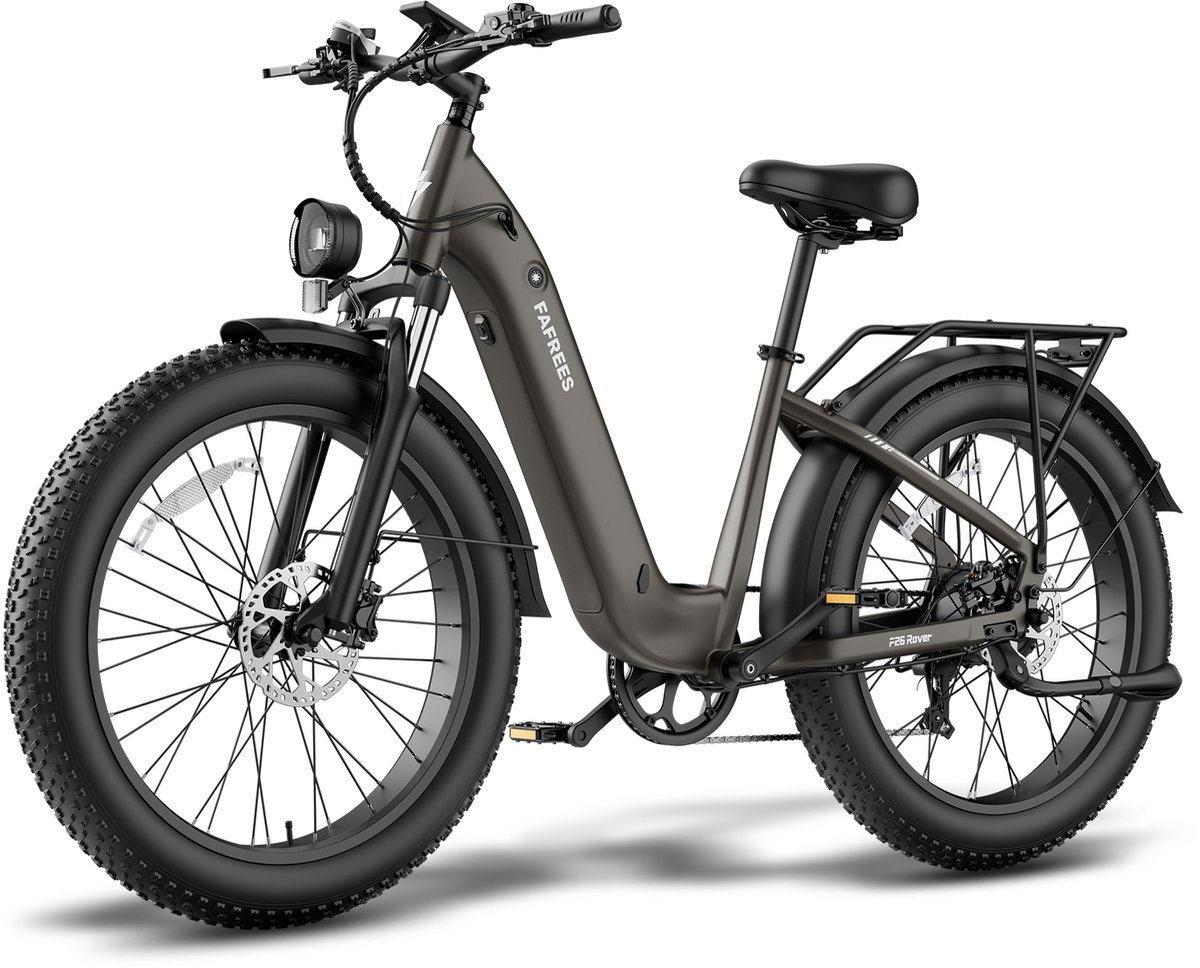 FAFREES F26 Rover Full-Size All-Terrain E-Bike – 48V 20Ah Accu, 95km Bereik, 55Nm Koppel, 26"x4.0" Vetbanden – Zwart