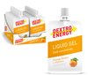 Dextro Energy Liquid Gel sinaasappelsmaak in een verpakking van 18 stuks.