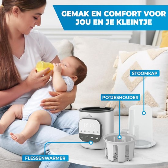 SnelShoppen - Bottle Warmer - Baby Milk Warmer - Flessenwarmer - Warmhouden, Ontdooien en Steriliseren - Snelle Verwarming - Geschikt voor Alle Babyfl van Snelshoppen — afbeelding 3