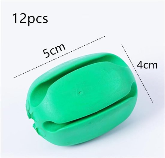 SnelShoppen - Fishing Rod Puller en Rod Holder Set - 12 Stuks Silicone Rod Clips met 5 Holes - Bescherming voor Vissenstokken - Handige en Draagbare A van Snelshoppen — afbeelding 3