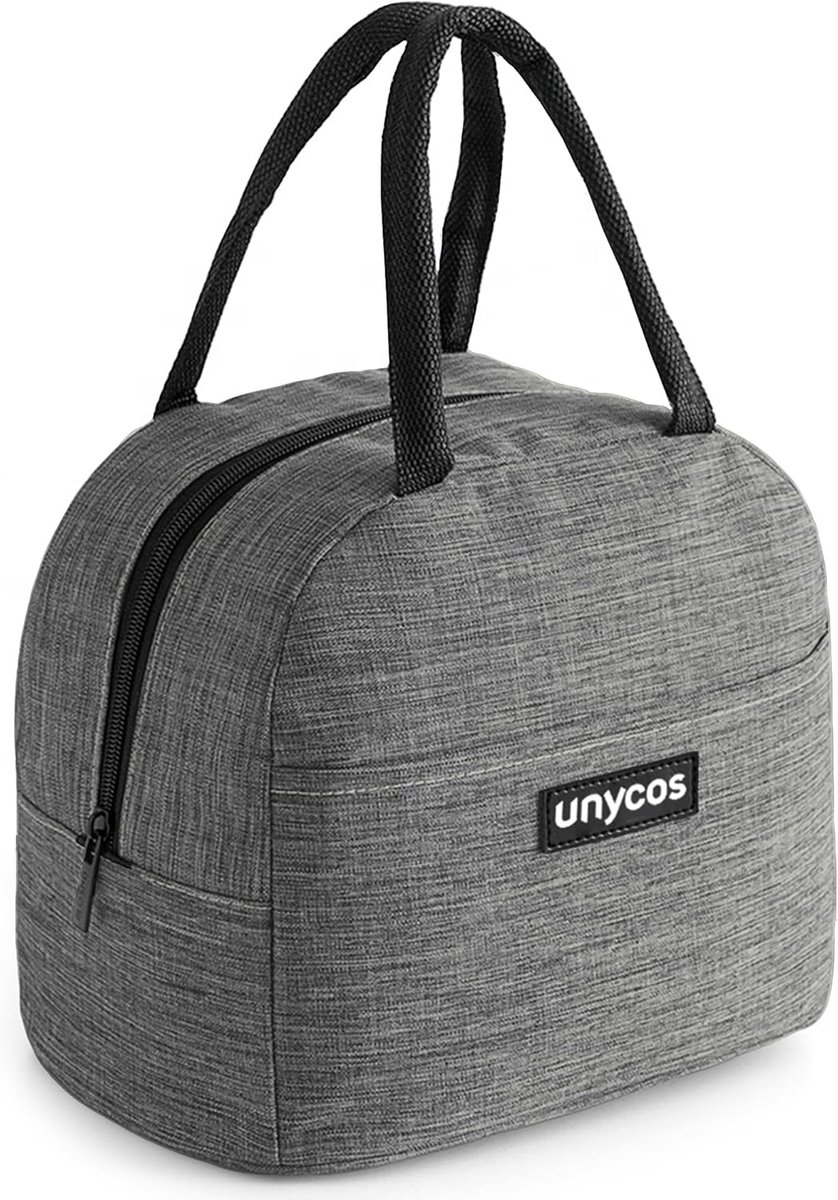 Thijox - Thermische Voedselzak 7L Draagbare Koeler, Waterdichte Lunchbox, Isothermisch & Hermetisch, Ideaal voor Kantoor, School, Reis, Grijs