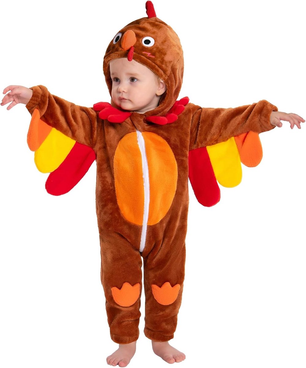 SnelShoppen - Unisex Baby Romper, Zachte Flanellen Pyjama, Dieren Kostuum voor Baby, Cartoon Overall met Kap, Ideaal voor Feest, Speelgoed en Slapen