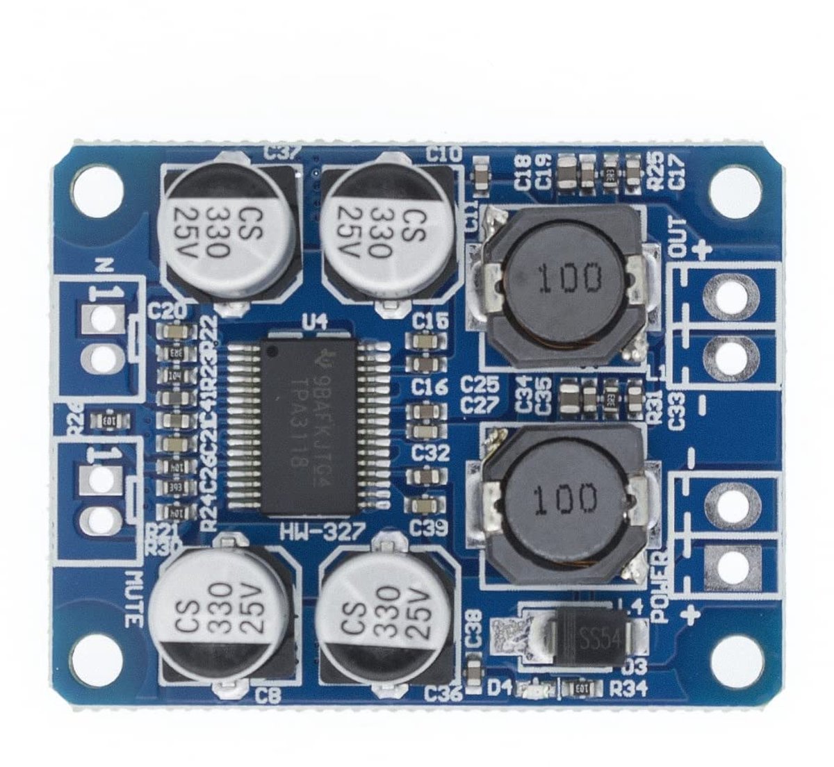 SnelShoppen - TPA3118 PBTL Mono Digitale Versterker Module 1x60W - Hoogwaardige Geluidskwaliteit - Compacte Audio Versterker voor 4-8 Ohm Luidsprekers