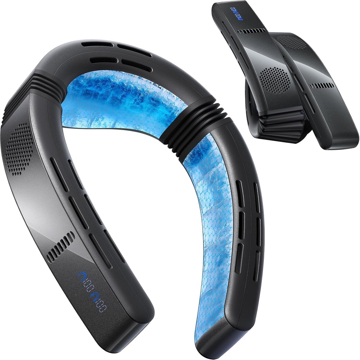 TORRAS COOLiFY Cyber Fold 2026 AI Nekventilator & Halsventilator – Draagbare Neck Air Conditioner 790° Surround Cooling, AI Temperatuurregeling, 8 Luchtuitlaten, 6000mAh Accu, Tot 15,5 Uur Gebruik, Opvouwbaar, Inclusief Travel Case, Zwart